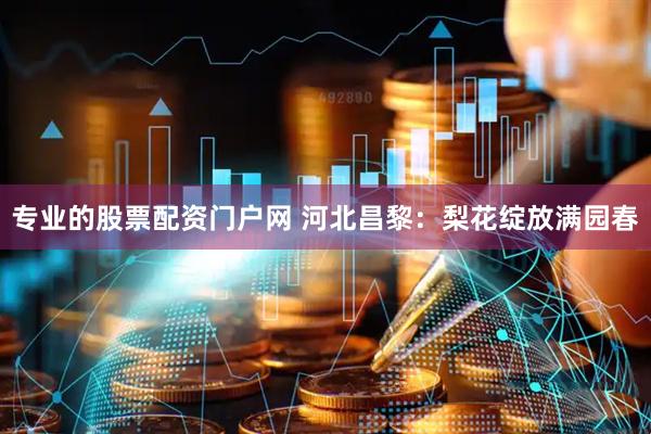 专业的股票配资门户网 河北昌黎：梨花绽放满园春
